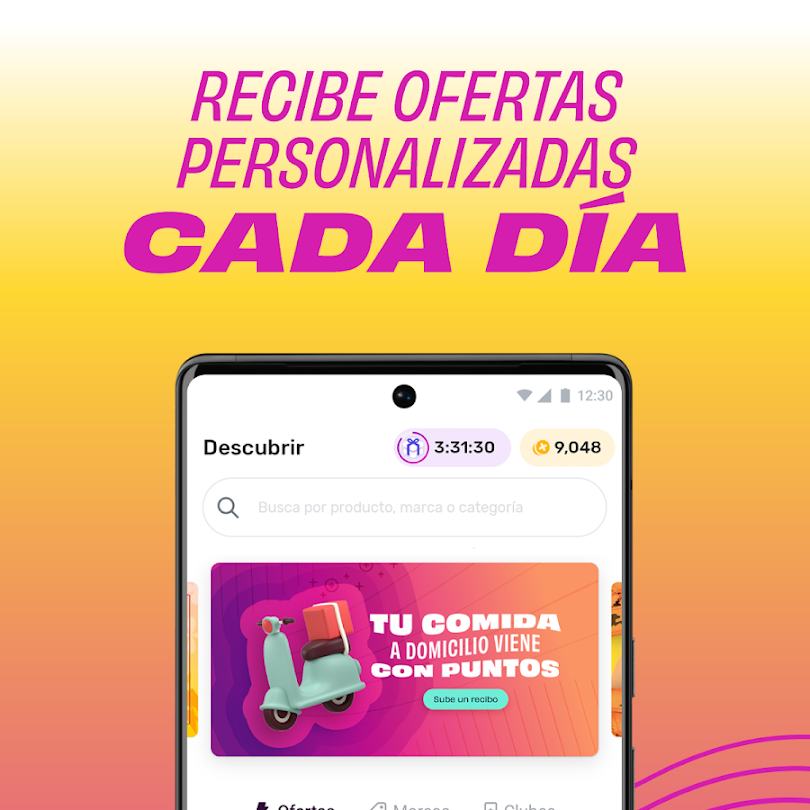 Screenshot of the Fetch app in Spanish
